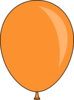 Orange Balloon Clip Art