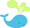 Blue Honeydew Whale Clip Art