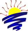 Lake Sunset Champlain Clip Art