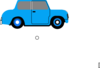 Animated Blue Car Clip Art