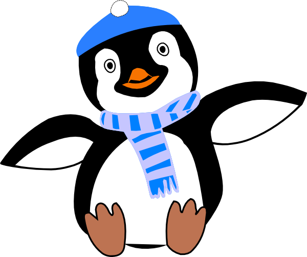 winter penguin clip art - photo #4