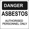 Danger - Asbestos Clip Art