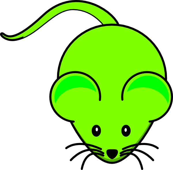 green mouse clip art - photo #4