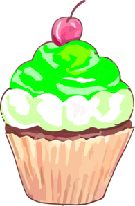 Green Cupcake Clip Art
