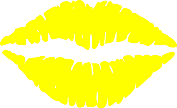 yellow lips clipart - photo #38