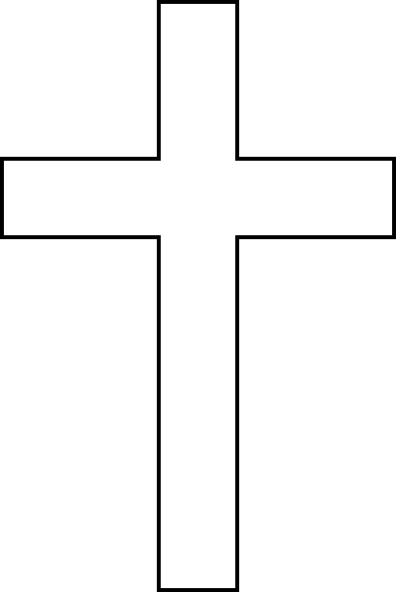 free cross clipart black and white - photo #49