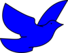 Blue Dove Clip Art