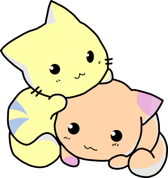 cute kitten clipart - photo #1