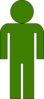 Body Icon Medium Green Clip Art