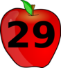 Counting Apple Clip Art