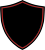 Shield Black/red Clip Art