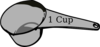 1 Cup Measuring Cup Clip Art