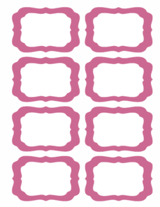 Candy Labels Blank Clip Art