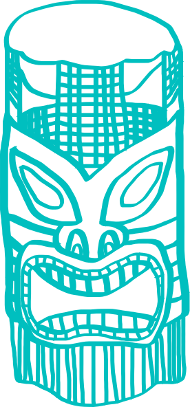 Turquoise Tiki Clip Art At Clker Com Vector Clip Art Online Royalty Free Public Domain