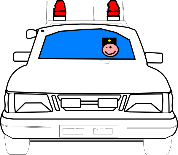 animated clip art police car - photo #37