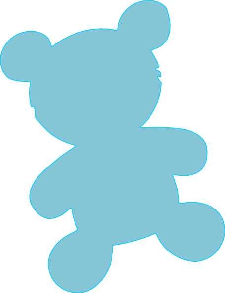 Baby Blue Teddy Clip Art At Vector Clip Art Online Royalty