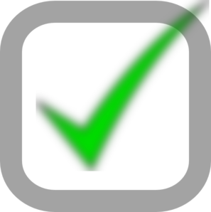 Small Checked Checkbox Clip Art