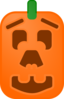 Pumpkin With Face Clip Art