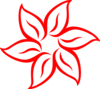 Red Flower Clip Art