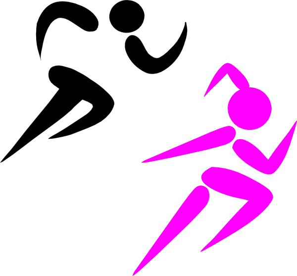 clipart girl jogging - photo #42