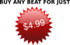 $4.99 Red Star Price Tag Clip Art