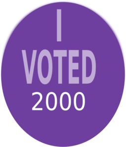 I Voted 2000 Clip Art