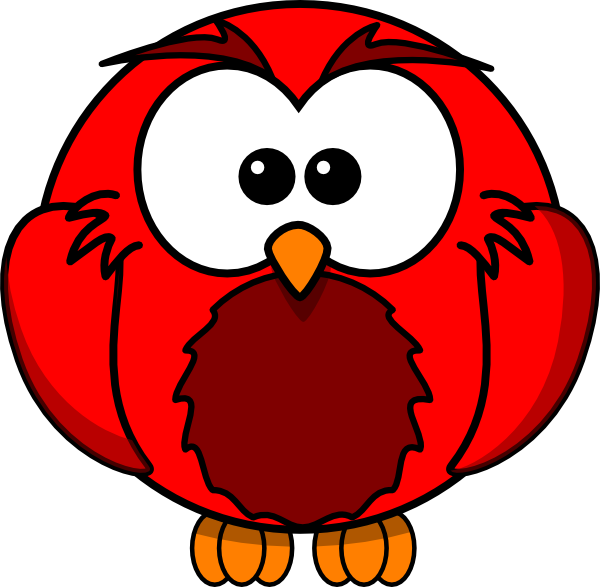 owl clip art red - photo #8