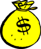 Money(yellow) Clip Art