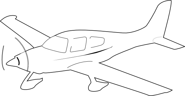 clip art airplane outline - photo #3