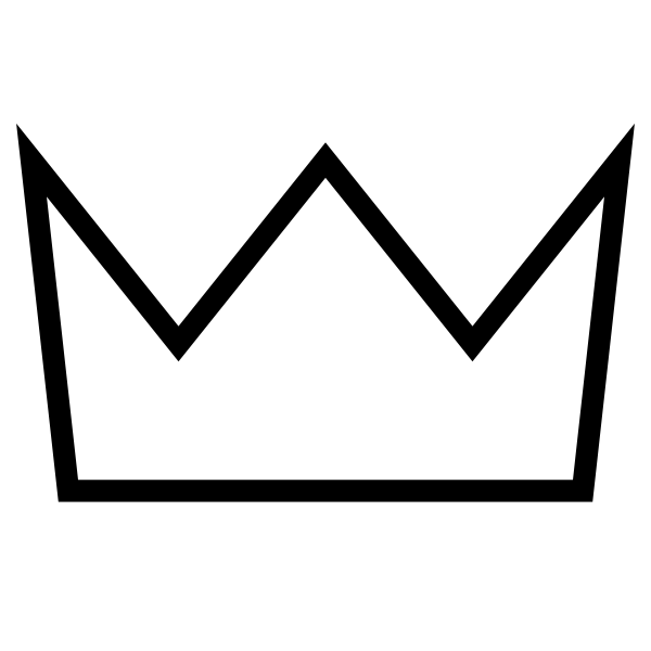 free crown clipart black and white - photo #34