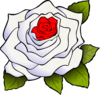 White Rose Clip Art