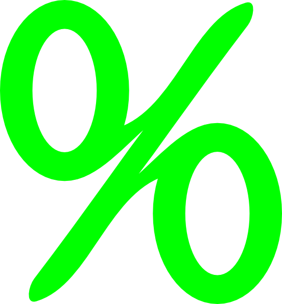 green percent clip art at clker com vector clip art online