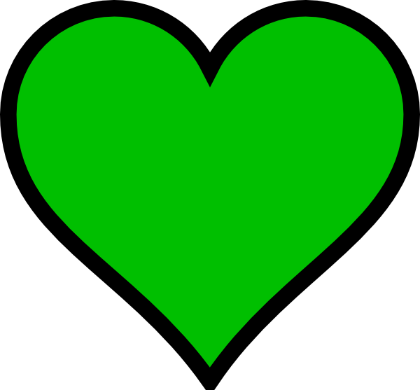 clipart green heart - photo #41