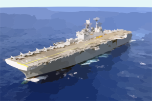 The Bonhomme Richard (lhd 6) Is Part Of The Seven-ship Amphibious Task Force West (atf-w) Deployed In Support Of Operation Enduring Freedom. Clip Art