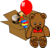 Box Full Of Toys Clip Art