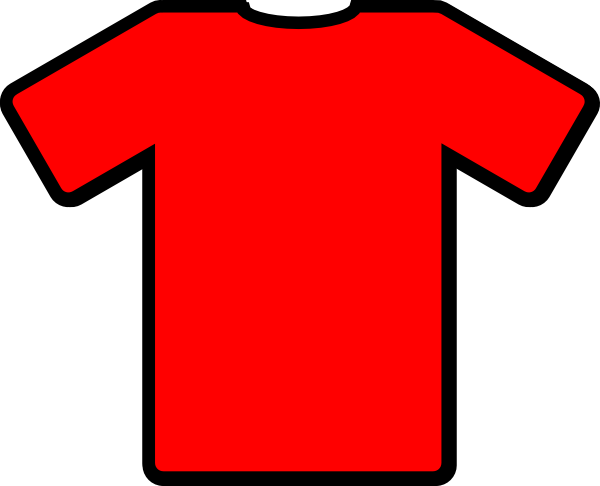 red t shirt cartoon