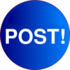 Postbuttonbluev1 Clip Art