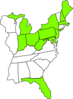 East Coast Map Clip Art