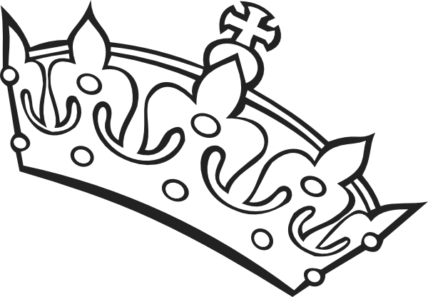 princess crown clipart black and white - photo #45