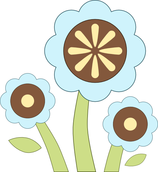 blue flowers clip art. Blue Flower clip art