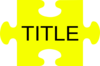 Puzzle Piece Title Clip Art