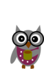 Green Owl 2 Clip Art
