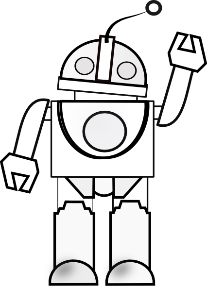 robot clipart outline - photo #2