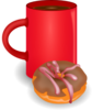 Coffee And Doughnut Clip Art