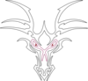 White Dragon Icon Clip Art