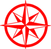 Red Compass  Clip Art