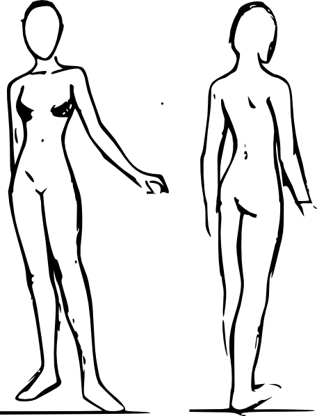 Birthday Cake Line Art. Woman Line Art clip art