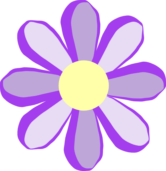 free purple flower border clip art - photo #43
