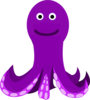 Purple Octopus Clip Art