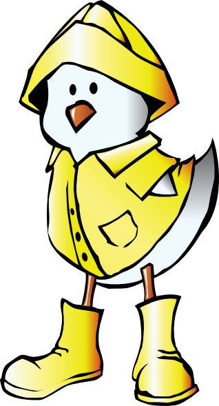 Chick With Raincoat Clip Art. Chick With Raincoat · By: OCAL 5.0/10 0 votes